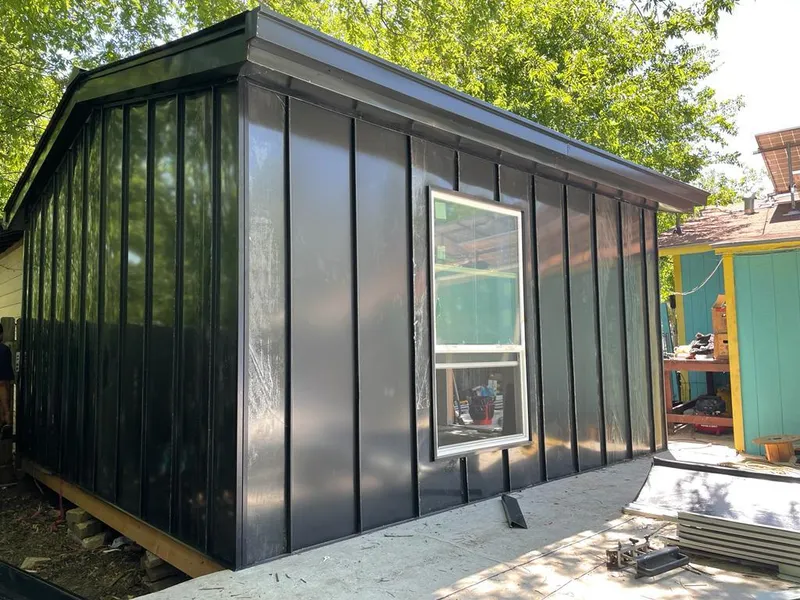 Black standing seam metal wall panels for Roof Inspection in Silver Springs